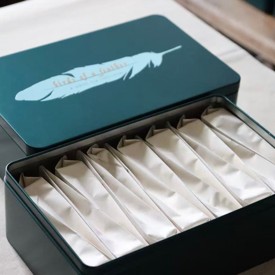 Birds of a Feather White Tea Box