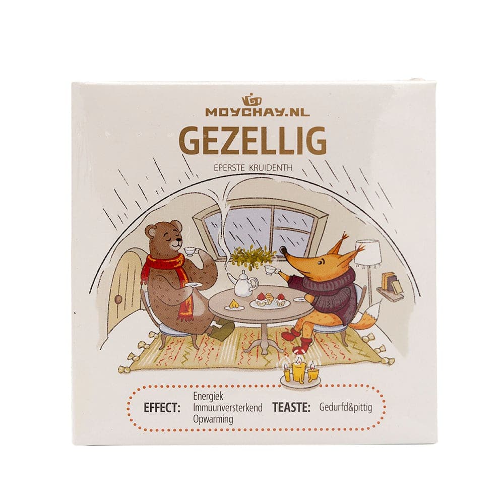 Gezellig Geperste Zwarte Thee Brick: Kruiden & Citrus Blend