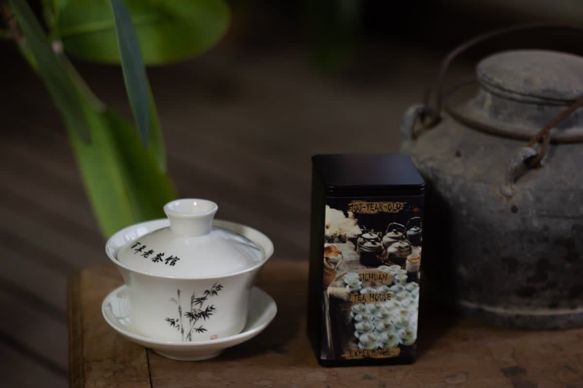 100-Year-Old Sichuan Tea House Experience Spring Jasmine Green Tea | BITTERLEAF TEAS